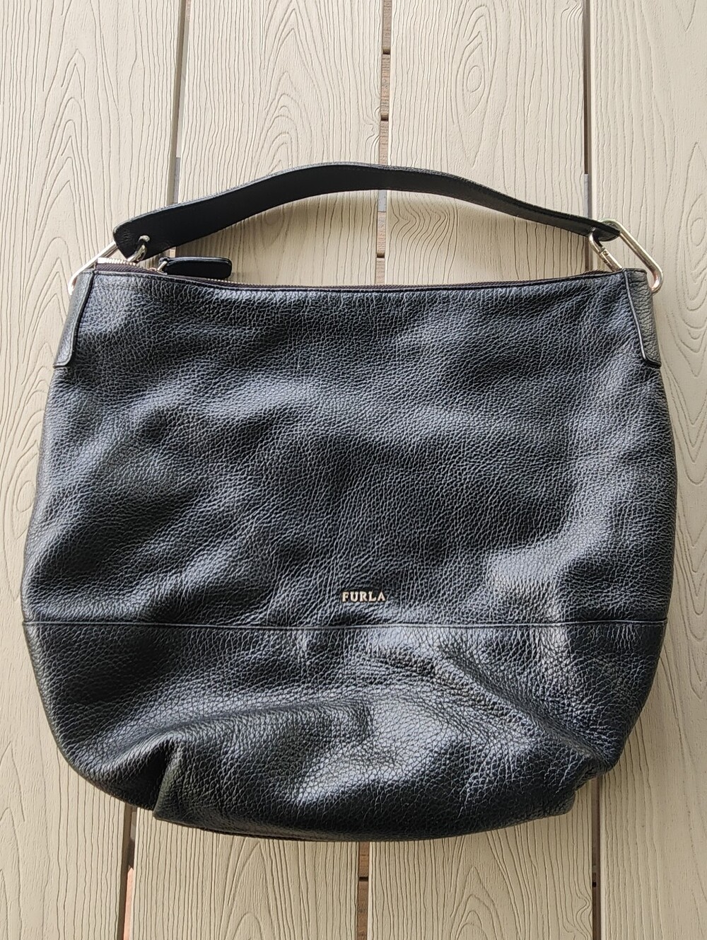 Furla Leather Shoulder Hobo Bag